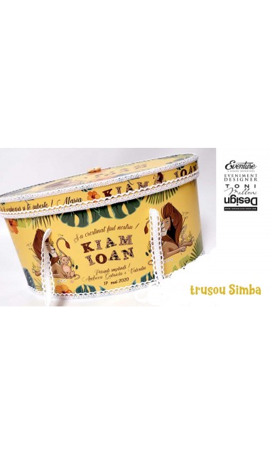 Trusou de botez cu micul pui de leu Simba din celebrul desen animat Baby Simba 12